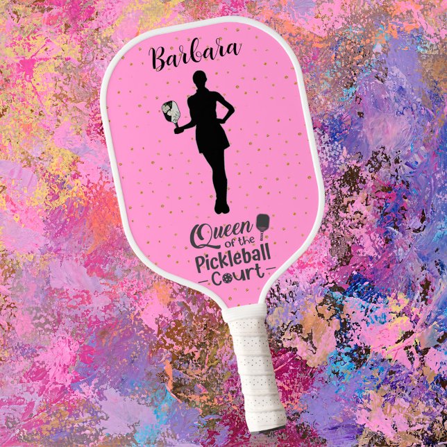 Palas De Pickleball Nombre rosa del inquilino del tribunal de la reina (Subido por el creador)