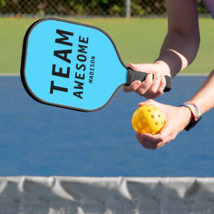 Palas De Pickleball Nombre simple de tipografía para deportes divertid