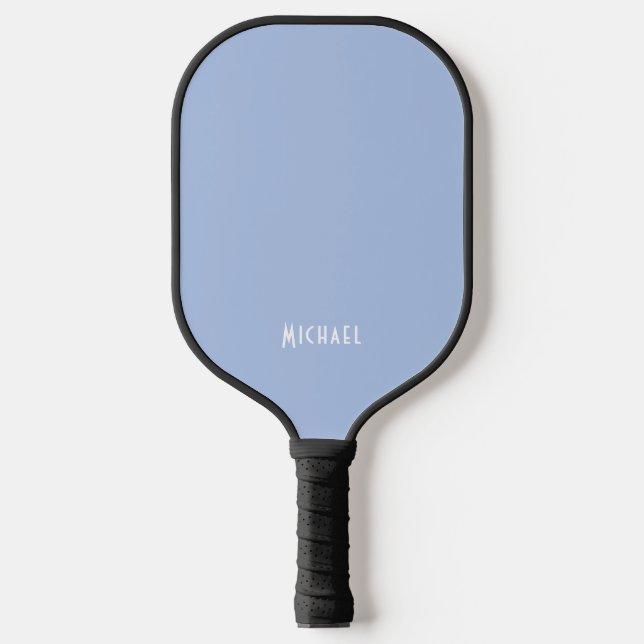 Palas De Pickleball Nombre simple profesional Blanco azul claro modern (Anverso)