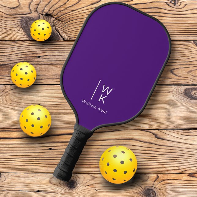 Palas De Pickleball Nombre simple profesional de las iniciales de mono (Subido por el creador)