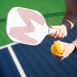 Palas De Pickleball Nombre y inicial sobredimensionados modernos