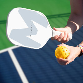 Palas De Pickleball Nombre y inicial sobredimensionados modernos