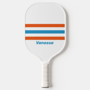 Palas De Pickleball Nostalgia Veraniega a través de Franjas con Nombre