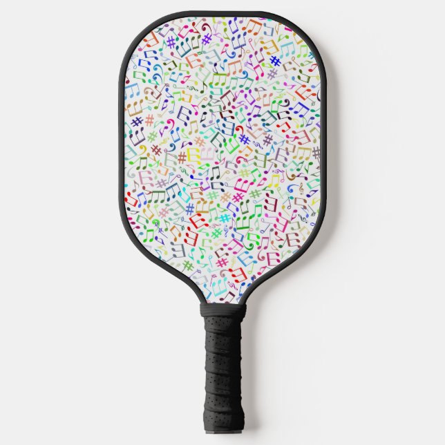 Palas De Pickleball notas de música arco iris rockstar (Anverso)
