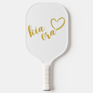 PALAS DE PICKLEBALL NUEVA ZELANDIA KIA ORA MAORI ORO NOMBRE DE ESCRITU