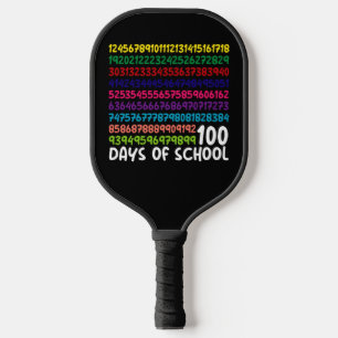 Palas De Pickleball Números matemáticos 100 días de escolares
