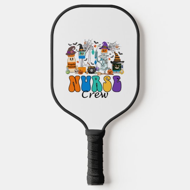Palas De Pickleball Nurse Crew Halloween (Anverso)