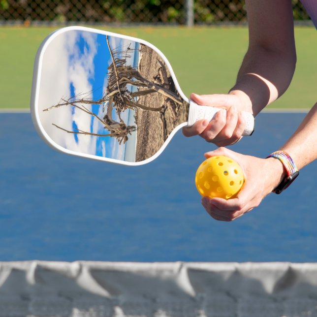 Palas De Pickleball Obra de arte en la playa de Hokitika, Nueva Zeland (in situ)