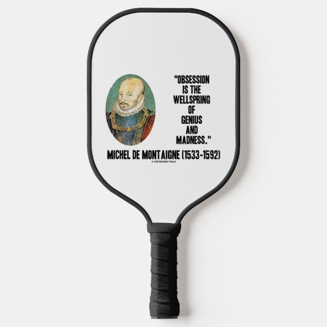 Palas De Pickleball Obsession Wellspring Genius Madness de Montaigne (Anverso)