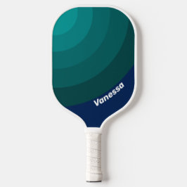 Palas De Pickleball Ocean Tide Circle Stripe with Name