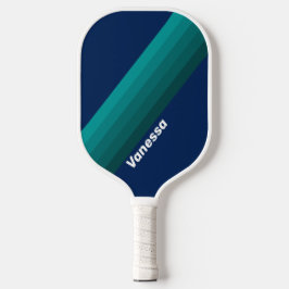 Palas De Pickleball Ocean Tide Stripes with Name