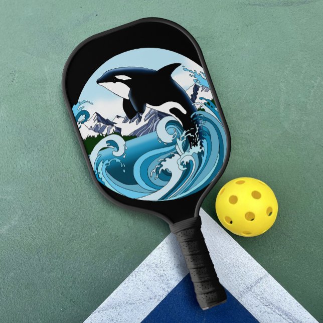 Palas De Pickleball Océano azul de ballena asesina de orca (Subido por el creador)