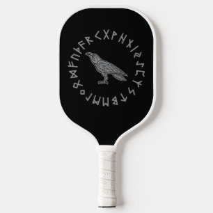 Palas De Pickleball Odin Cuervo Cuervo Mitología Vikinga runas rúnico