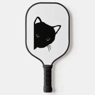 Palas De Pickleball ojos de gato negro a la izquierda