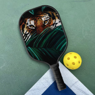 Palas De Pickleball Ojos de Tigre de Jungla Verde Intensa Vida Silvest