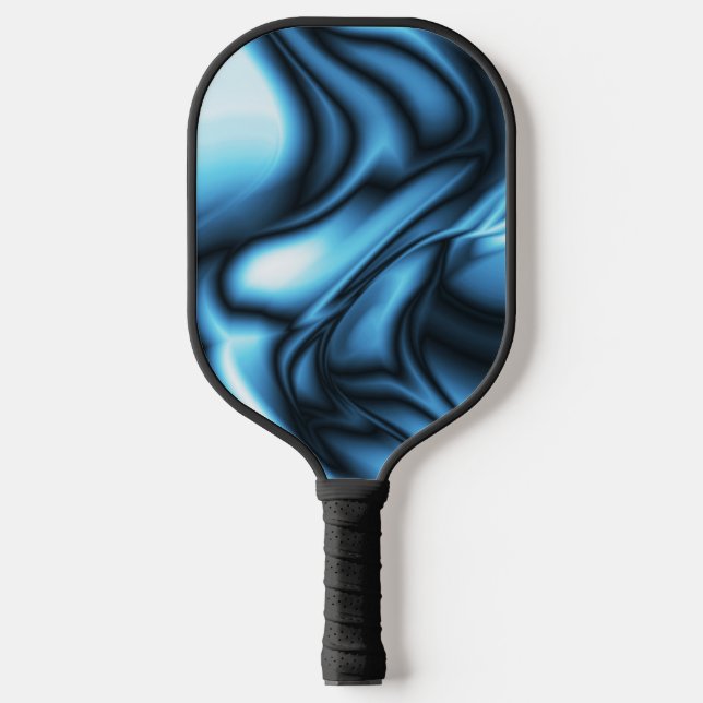 Palas De Pickleball Ola de seda azul (Anverso)