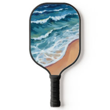 Olas de Océano Azul Acuarela