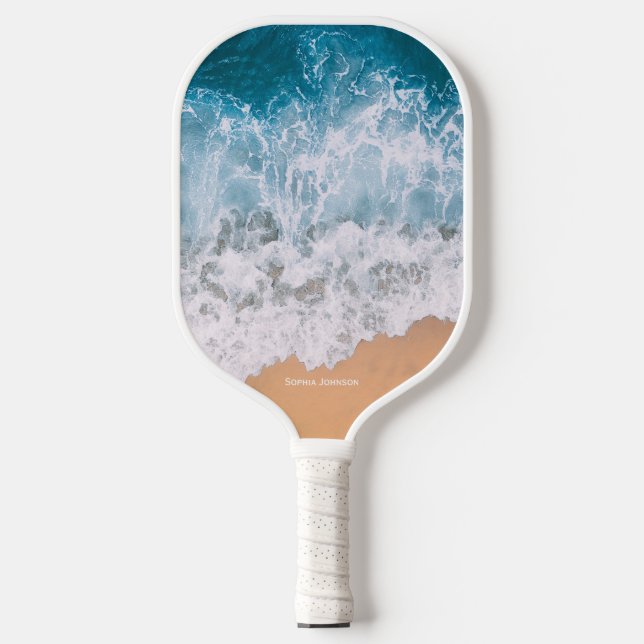 Palas De Pickleball Olas oceánicas personalizadas (Anverso)