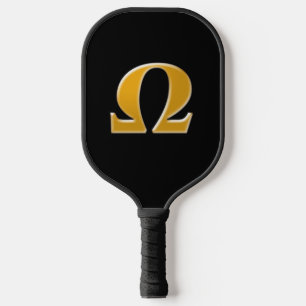 Palas De Pickleball Omega griego dorado - Símbolo de resistencia