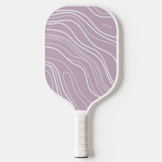 Palas De Pickleball Onda de lavanda morada moderna personalizada