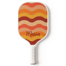 Ondas retro vintage naranja y amarillo personaliza