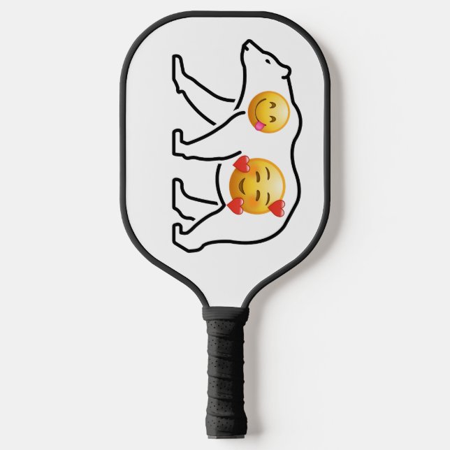 Palas De Pickleball ongue-Out & Heart-Face Emojis (Anverso)