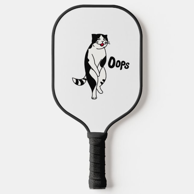 Palas De Pickleball Oops cat (Anverso)