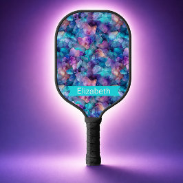 Palas De Pickleball Opal Cristal Azul y Púrpura Personalizado