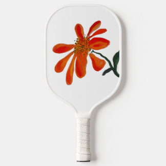 Palas De Pickleball Orange flower by Lydia's Art Sangria