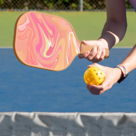 Palas De Pickleball Orange Marble Pickleball Paddle