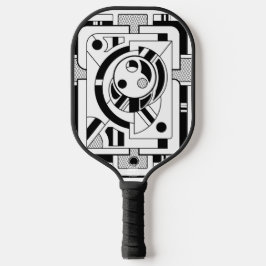 Palas De Pickleball Orbitron Minimal -Abstract Geometric Line Art