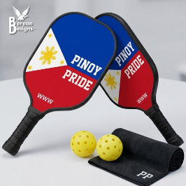 Palas De Pickleball ORGULLO PINOY Monograma Filipinas Bandera de Filip
