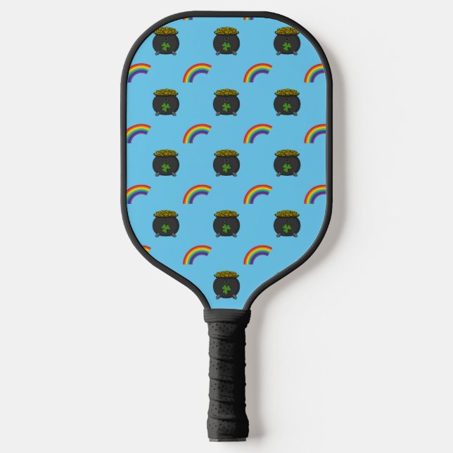 Palas De Pickleball Oro Personalizado arcoiris (Anverso)