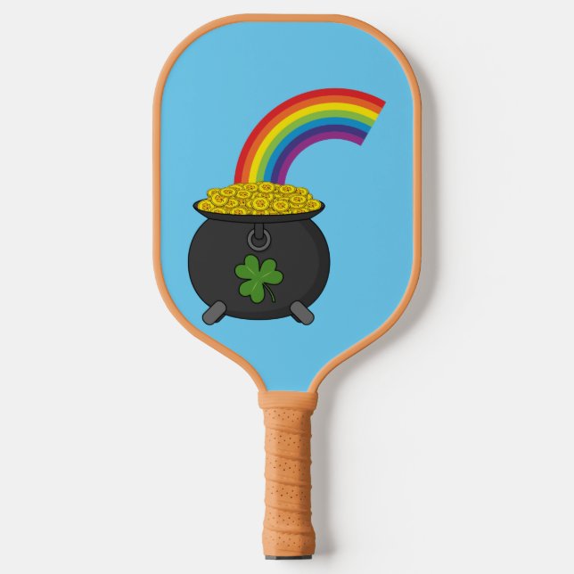 Palas De Pickleball Oro Personalizado arcoiris (Anverso)