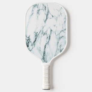 Palas De Pickleball Oscuro aspecto de mármol de la vena turquesa