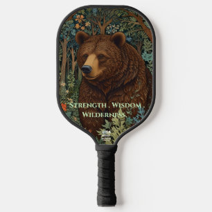 Palas De Pickleball Oso castaño retro ruso