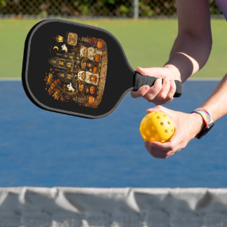 Palas De Pickleball Osos de Halloween de los 90 Truco o trato Vintage