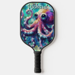 Palas De Pickleball Otopus Nautical Beach Coastal Personalizado