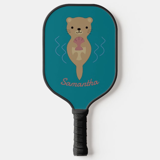 Palas De Pickleball Paddle Adorable Otter Pickleball (Anverso)