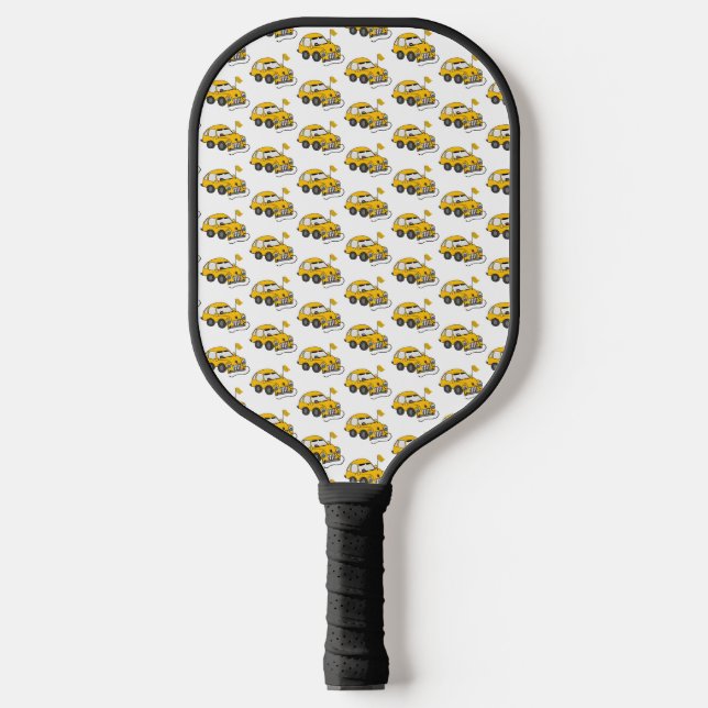 Palas De Pickleball Paddle amarillo de baloncesto eléctrico para coche (Anverso)
