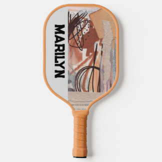 Palas De Pickleball Paddle artístico de bolas con inspiración vintage
