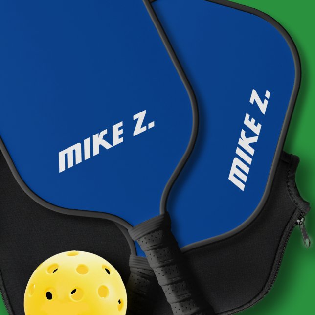 Palas De Pickleball Paddle azul de pellebol con su nombre (Subido por el creador)