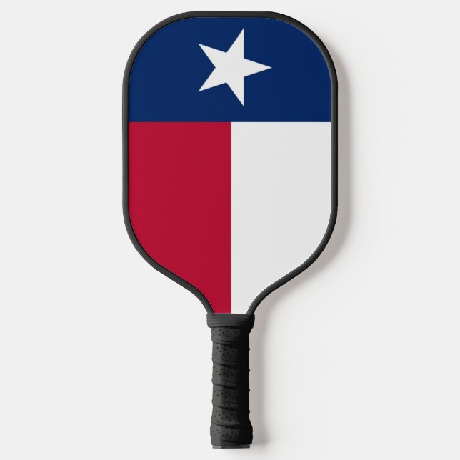 Palas De Pickleball Paddle de baloncesto con bandera de Texas (Anverso)