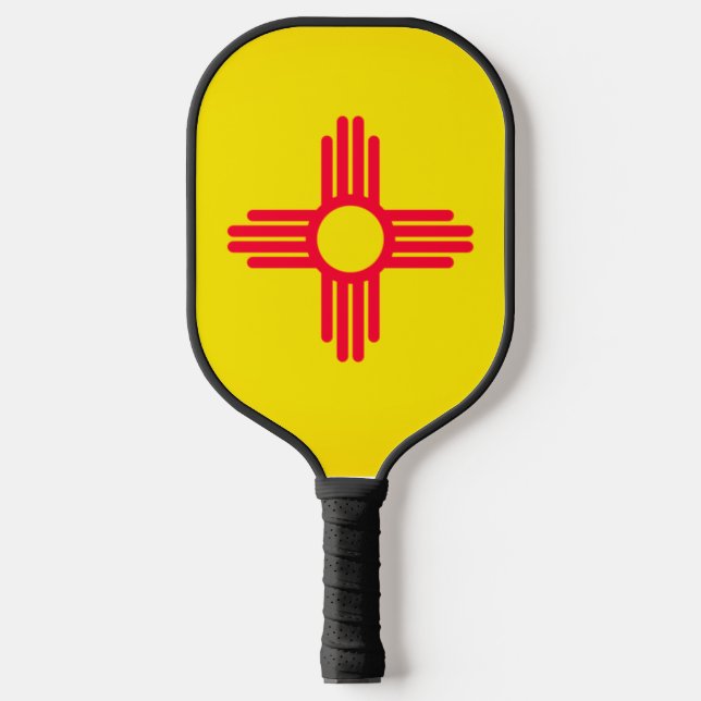 Palas De Pickleball Paddle de baloncesto con bandera del estado de Nue (Anverso)