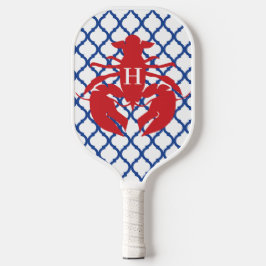 Palas De Pickleball Paddle de baloncesto monograma de quatrefoil