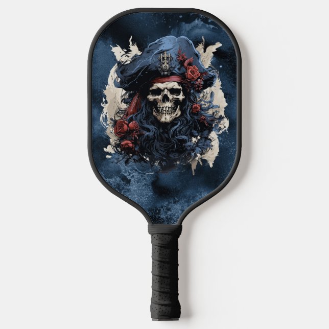 Palas De Pickleball Paddle de baloncesto pirata de la muerte (Anverso)