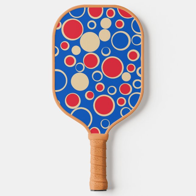 Palas De Pickleball Paddle De Baloncesto Rojo Y Azul (Anverso)