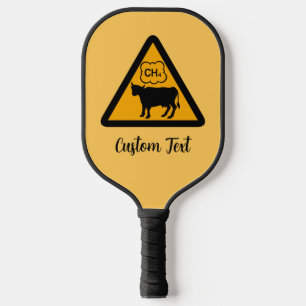 Palas De Pickleball Paddle de bola de pavo con icono de metano de vaca