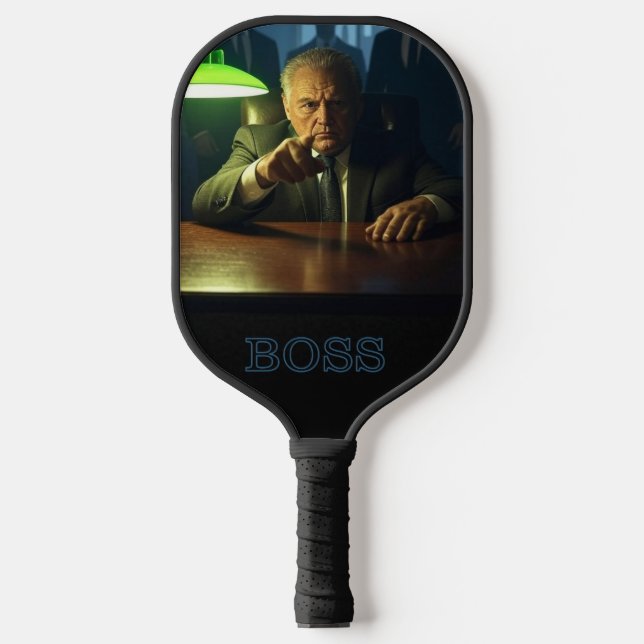 Palas De Pickleball Paddle de bola de pickleball de texto Bosque con (Anverso)
