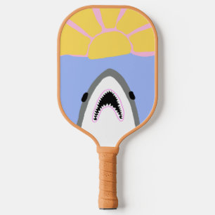 Palas De Pickleball Paddle de bolas de bolas de tiburón - Gran blanco